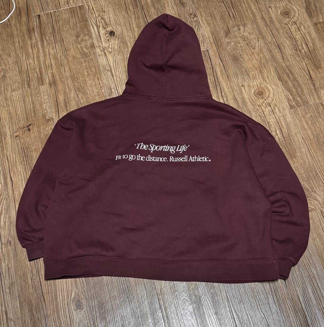 [M] 러셀 애슬래틱 USA라인 버건디 후드티 상품이미지2