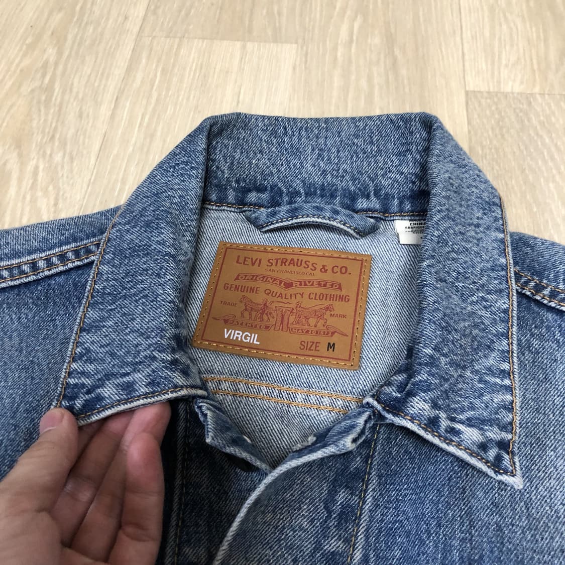 (M) 리바이스 Levi's 버질 VIRGIL 연청 데님 자켓 상품이미지3