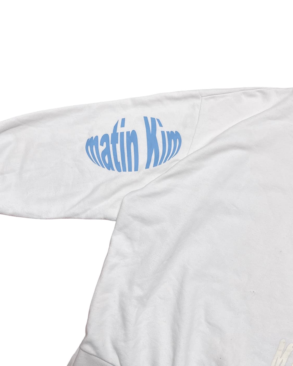 마뗑킴 로고 흰색 맨투맨 상품이미지2