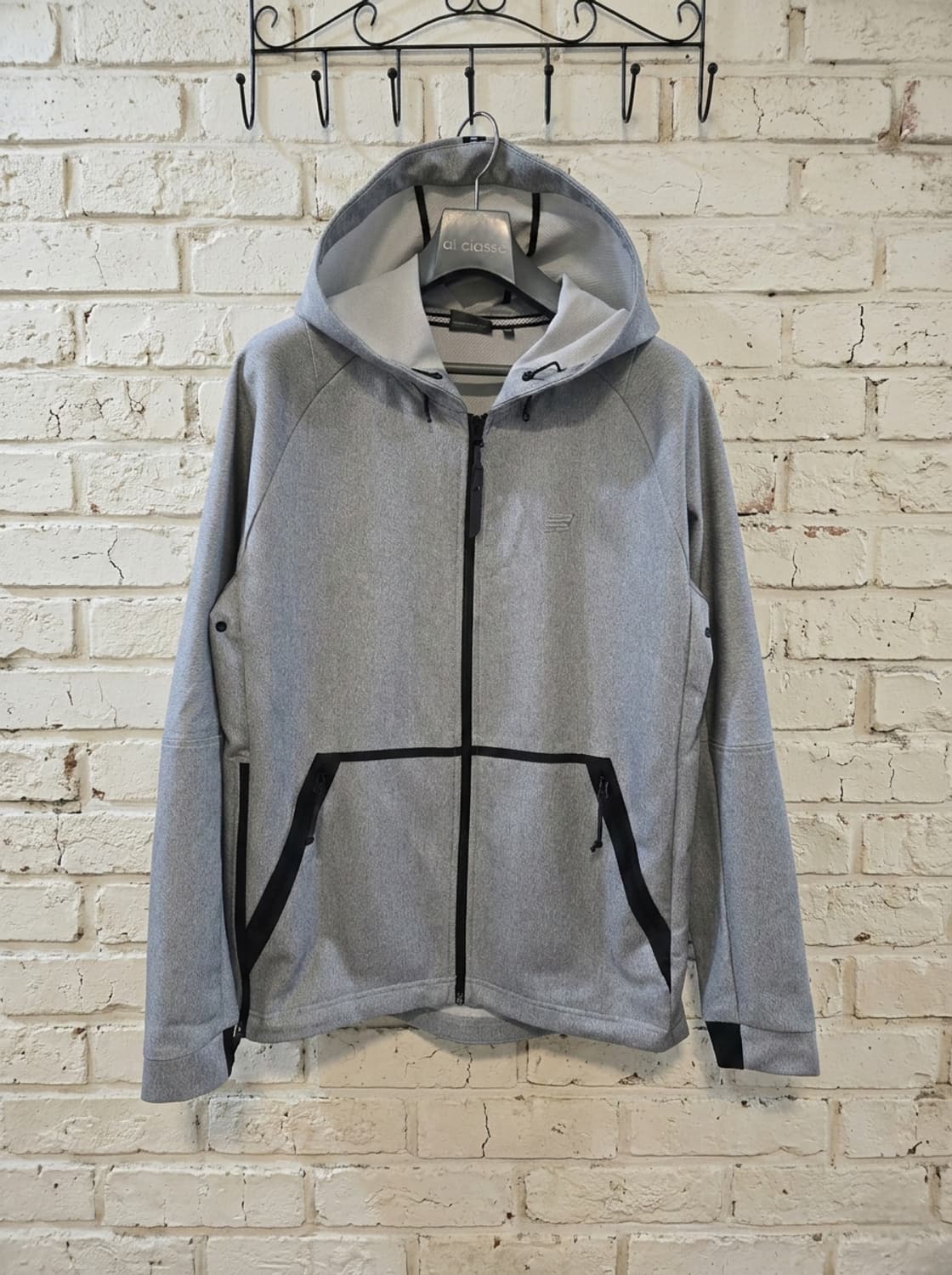 뉴발란스 후드 집업 100 (L) 회색 상품이미지1