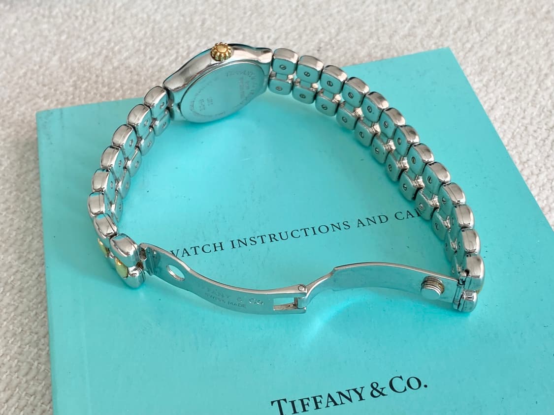 티파니 티솔로 24mm 여성용 스몰 사이즈 18k 콤비 쿼츠 상품이미지10