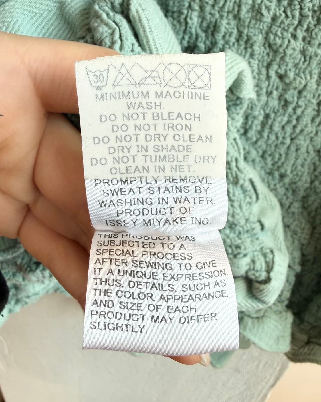 이세이미야케 미 그린 러플 가디건  상품이미지9