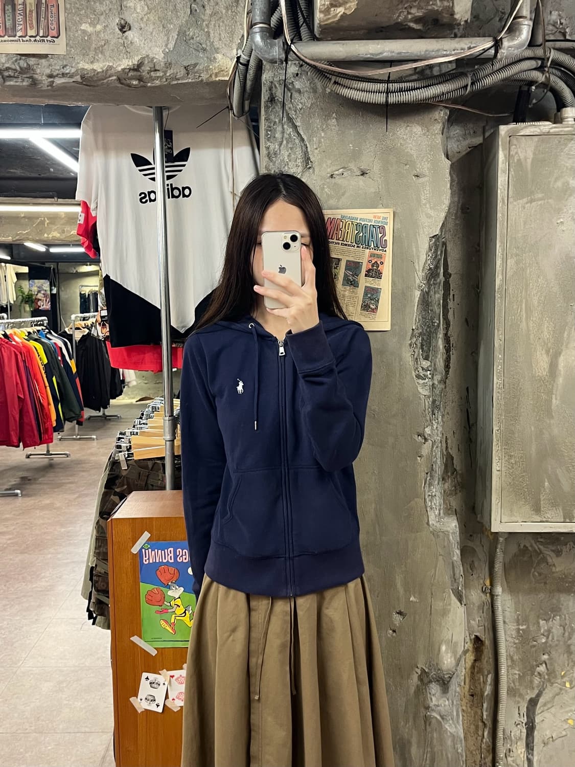 폴로 랄프로렌 후드집업 네이비 XS #csz1368 상품이미지2