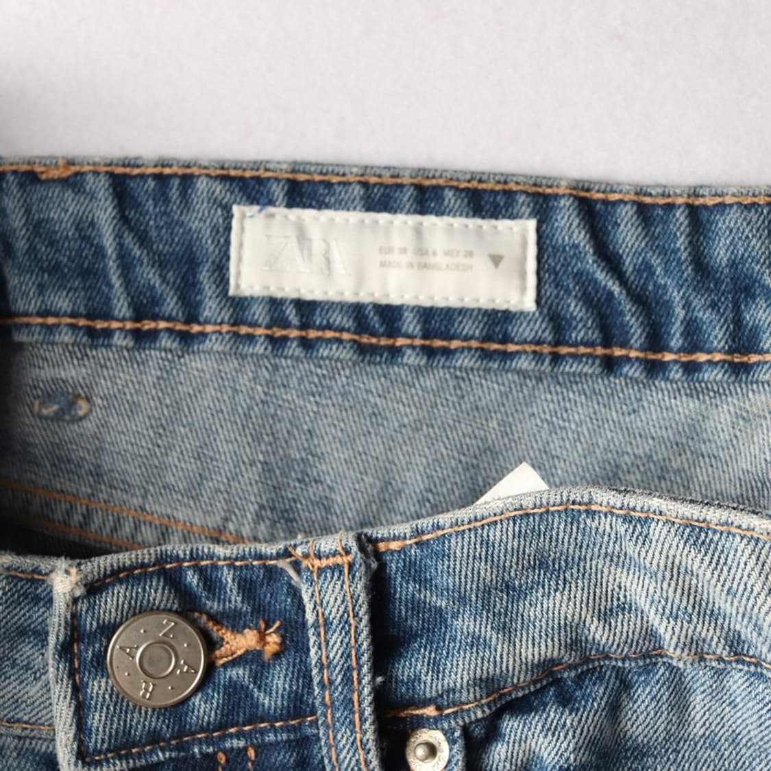 ZARA 연청 스트레이트 데님 팬츠 38 상품이미지6