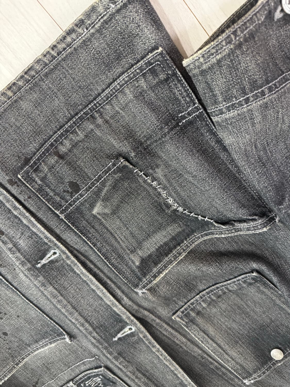 네이버후드 데미지드 데님 자켓 M사이즈 상품이미지2