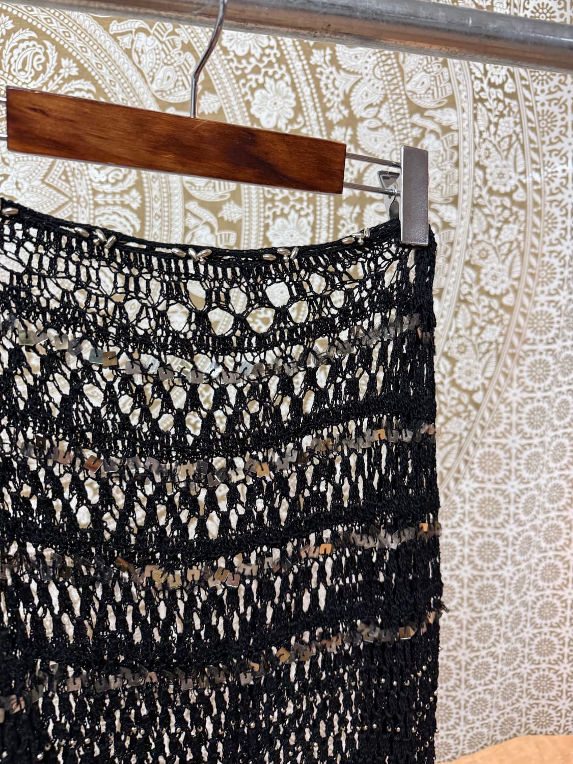 여성 그물 니트 반팔 티 (Z1024)  상품이미지3