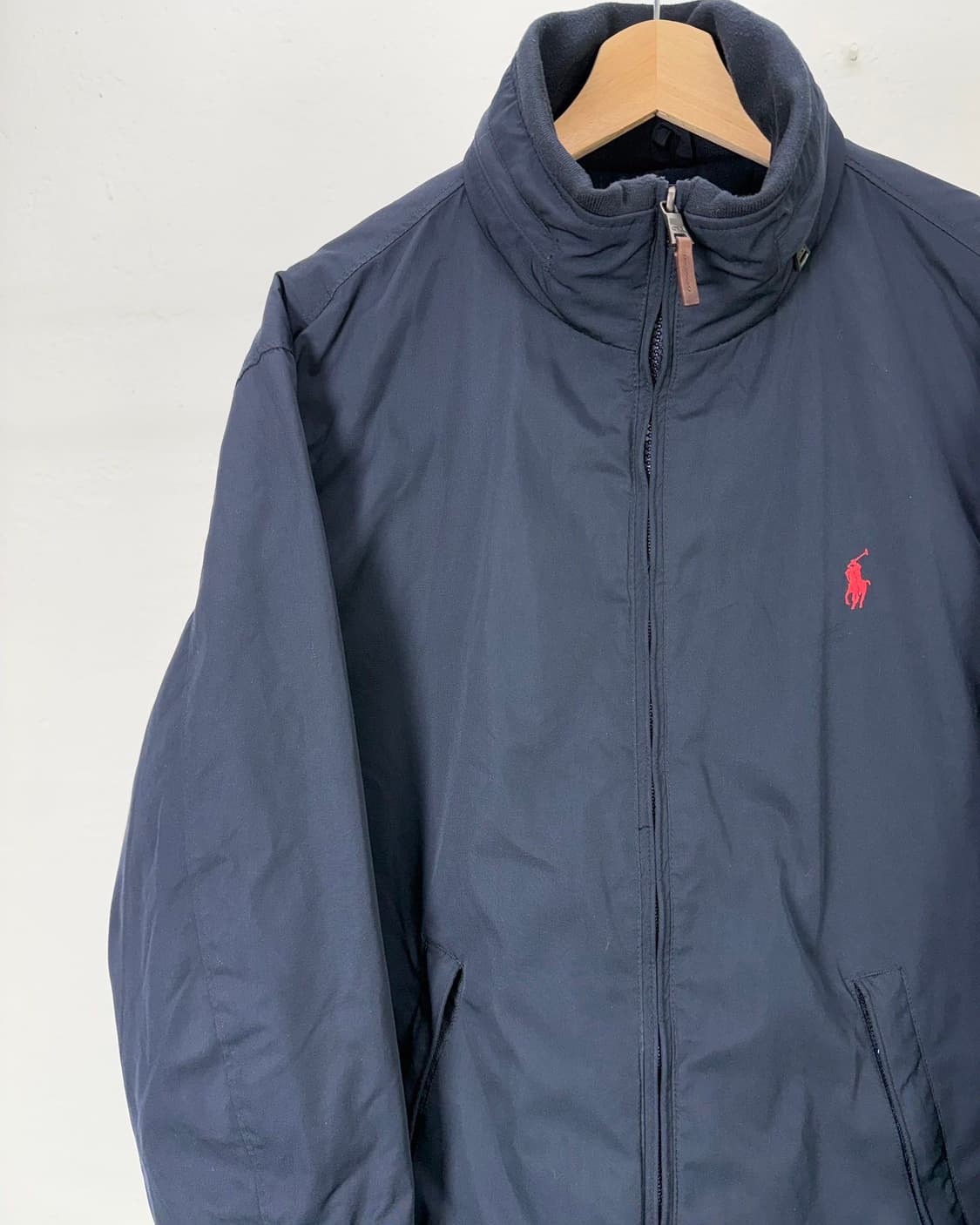 폴로 랄프로렌 네이비 레드포니 히든 후디 폴리쉘 봄버 자켓 상품이미지2