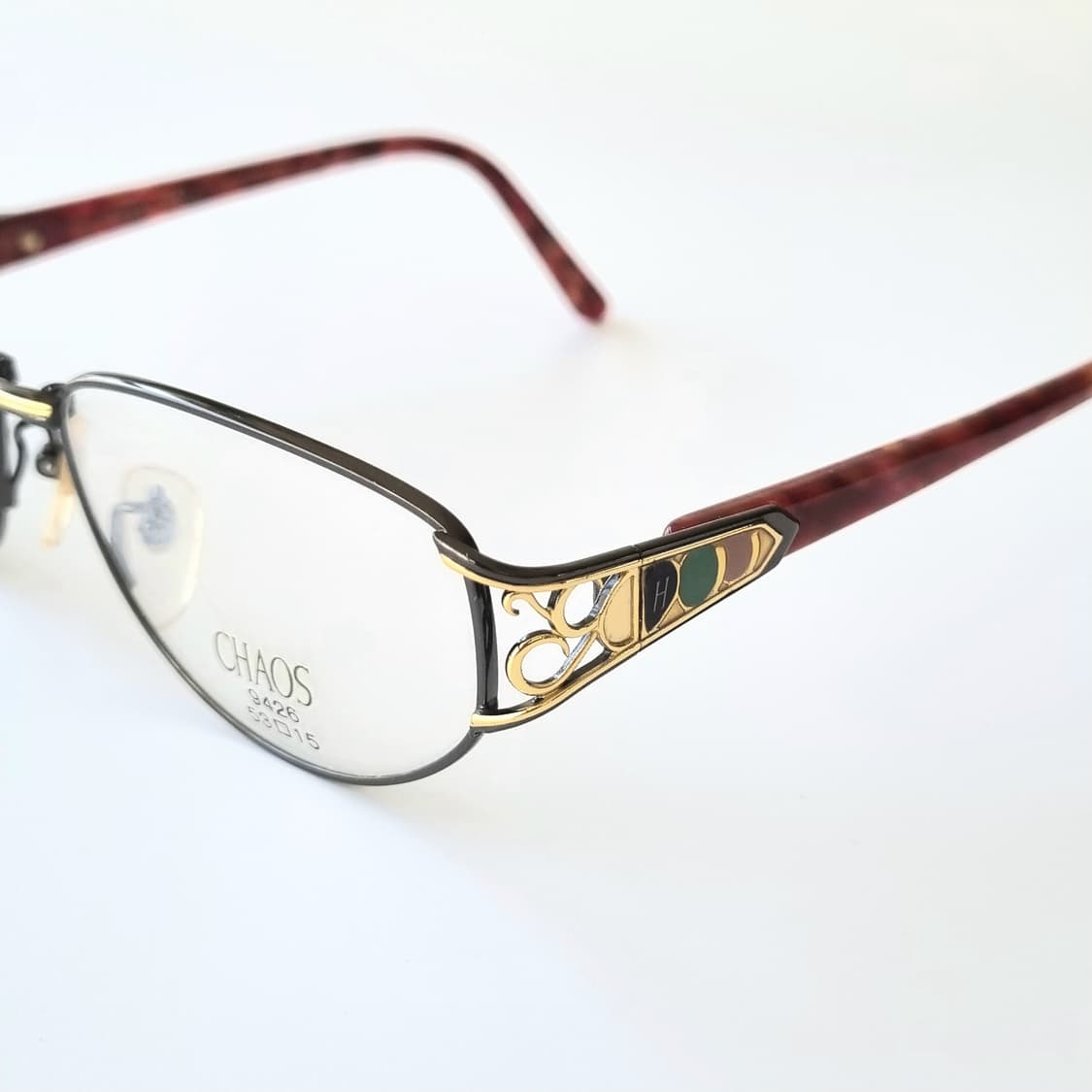 데드스탁 CHAOS  티탄P 오벌형 콤비 안경 1118 상품이미지4