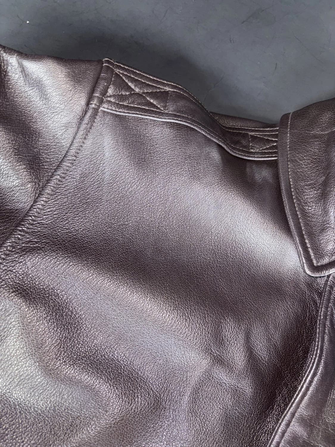 엘엘빈 빈티지 A-2 타입 가죽 항공 재킷 상품이미지3