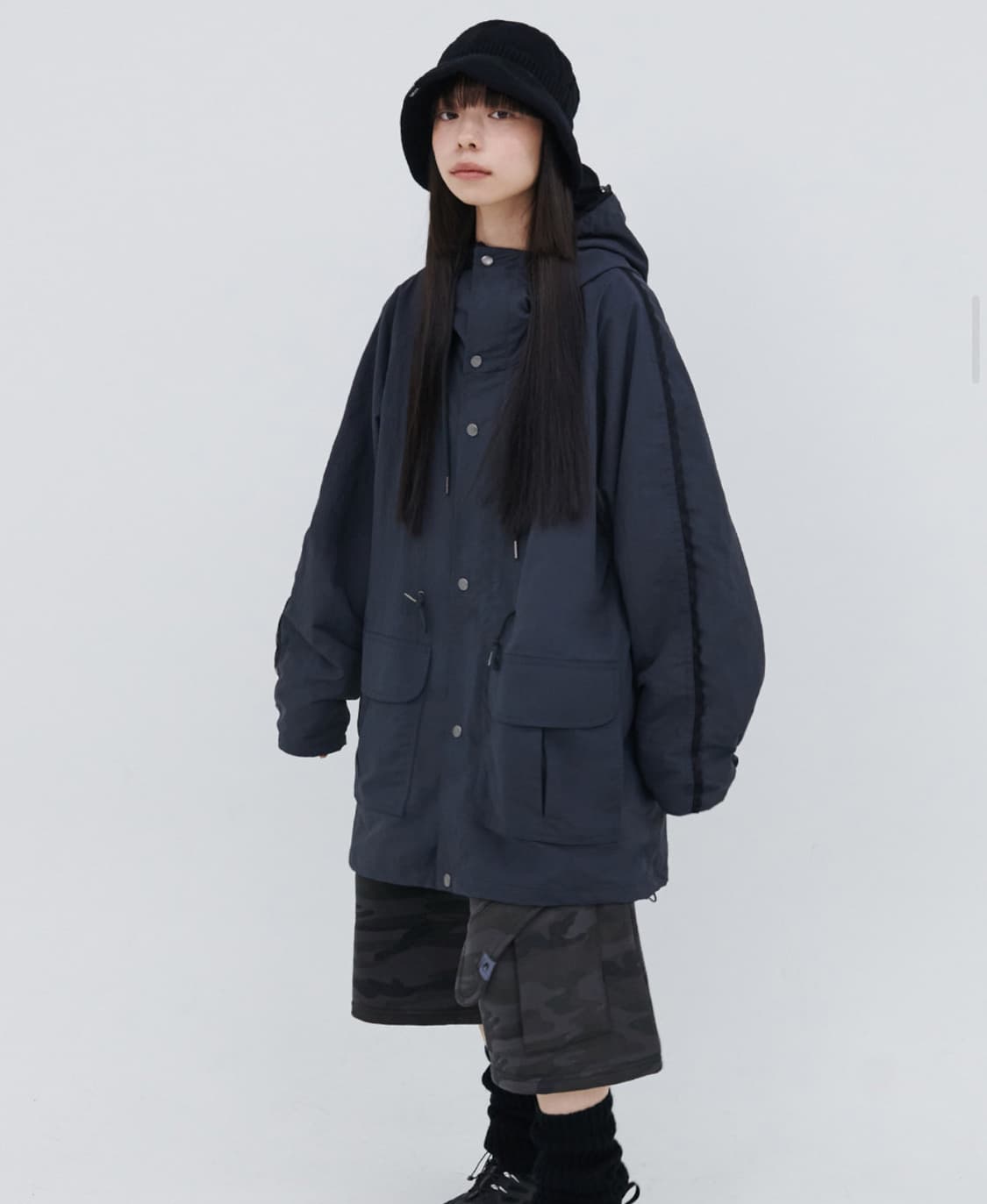 피스메이커 TS LACE MOUNTAIN JACKET (CHARCOAL) 상품이미지2