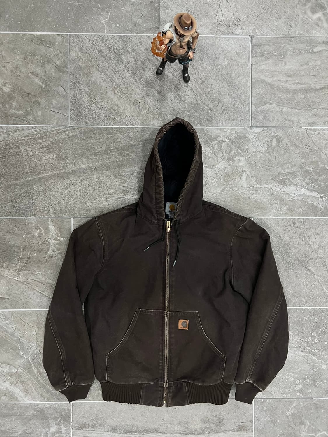 (S) 칼하트 덕 액티브 후드자켓 J130 DKB 다크브라운 상품이미지1