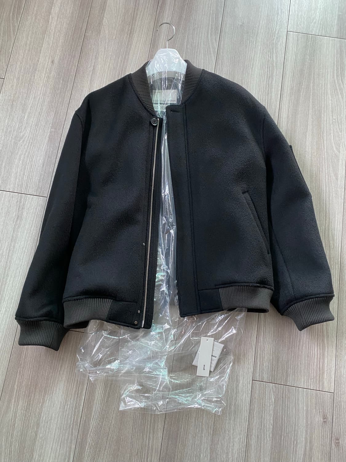 고낙 울 스타디움 자켓 블랙 2(M)사이즈 상품이미지2