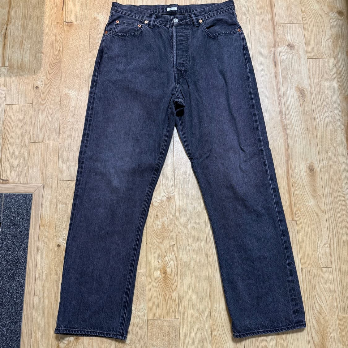 피그벨 phigvel 클래식 페이디드 진 블랙 4 상품이미지2