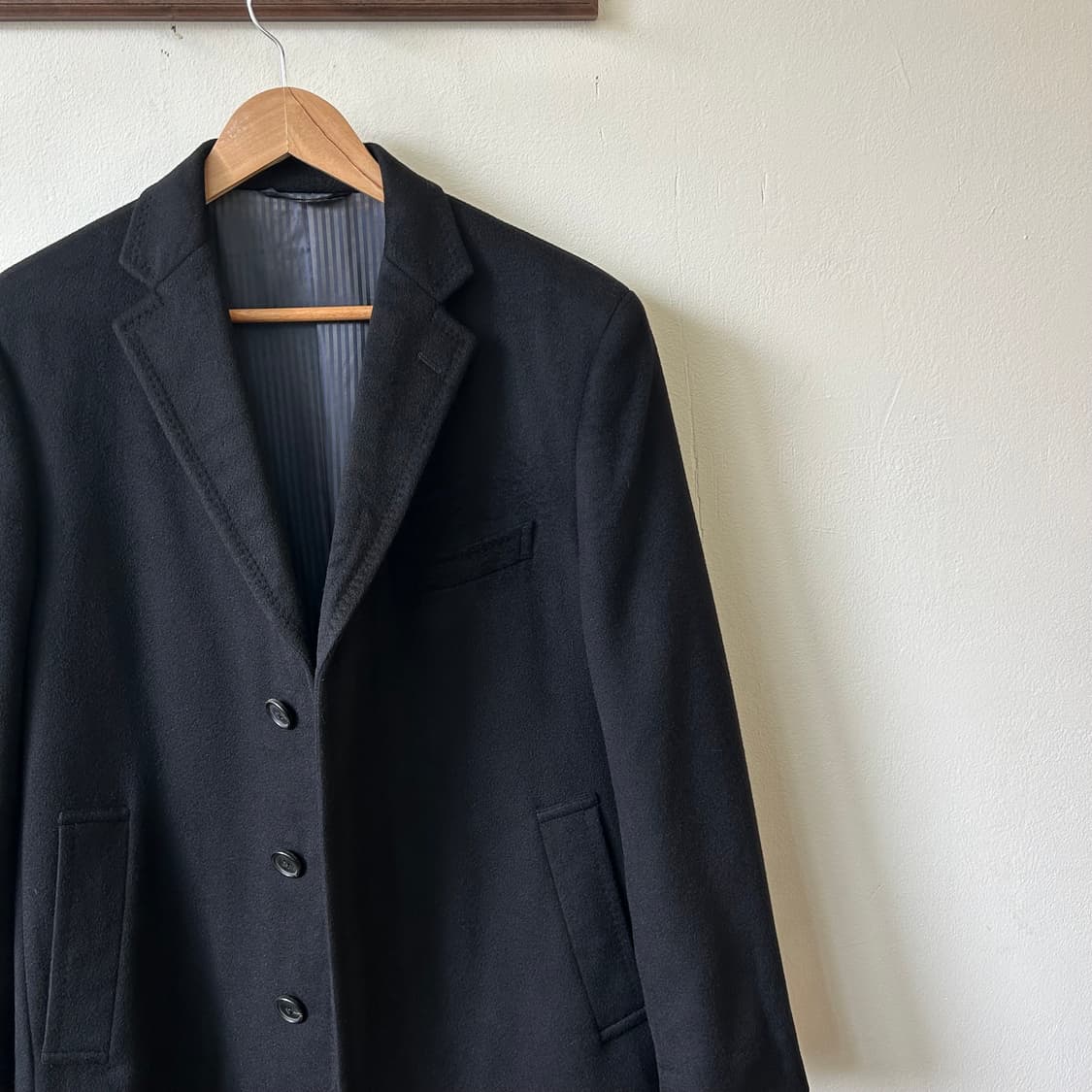 로로피아나 캐시미어 블랙 코트 상품이미지6