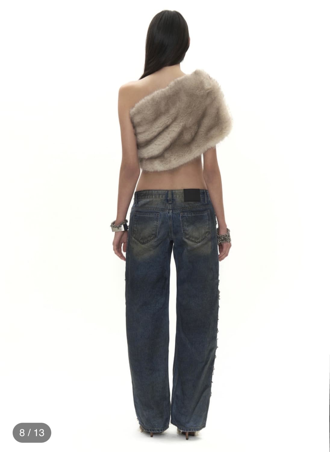 604서비스 비즈 디스트레스 데님 상품이미지5