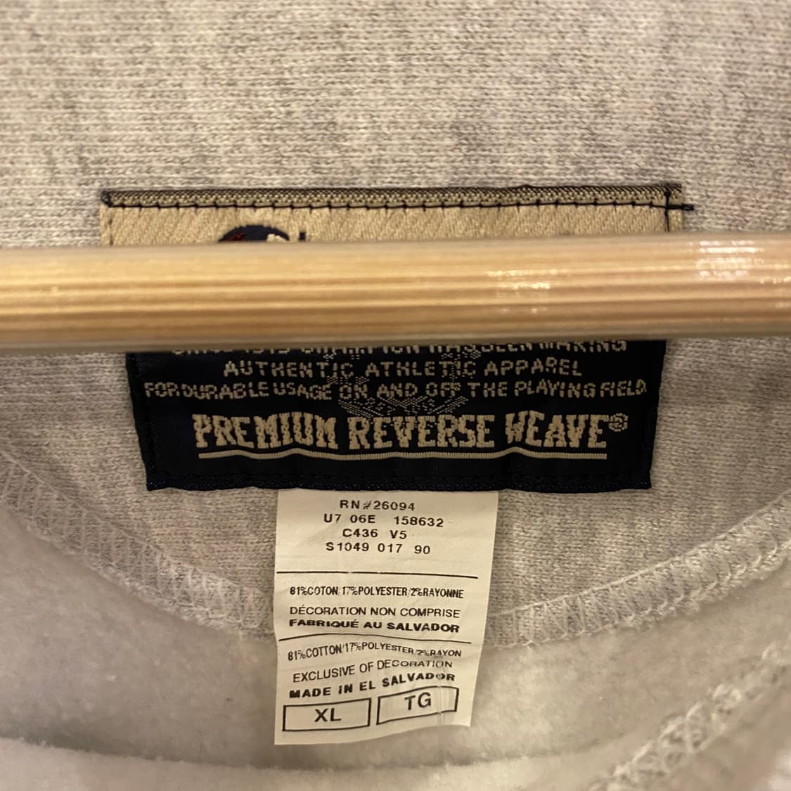 90s USA 챔피온 WOLFEBOR리버스위브 맨투맨  상품이미지7