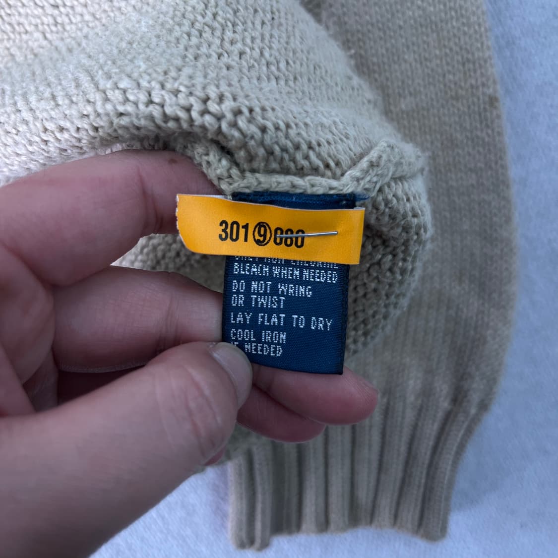 95 폴로랄프로렌 코튼 베이지 니트 상품이미지6