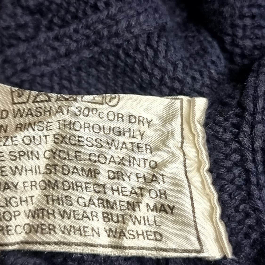 90s Jumpers 빈티지 네이비 꽈배기 니트(105) 상품이미지5