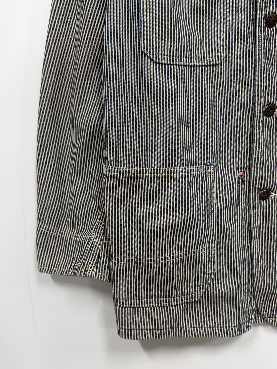 Blue Blue Stripe Trucker Jacket 상품이미지4