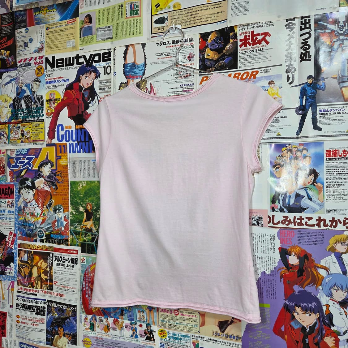 키치 핑크 프린팅 글리터 반팔 상품이미지6