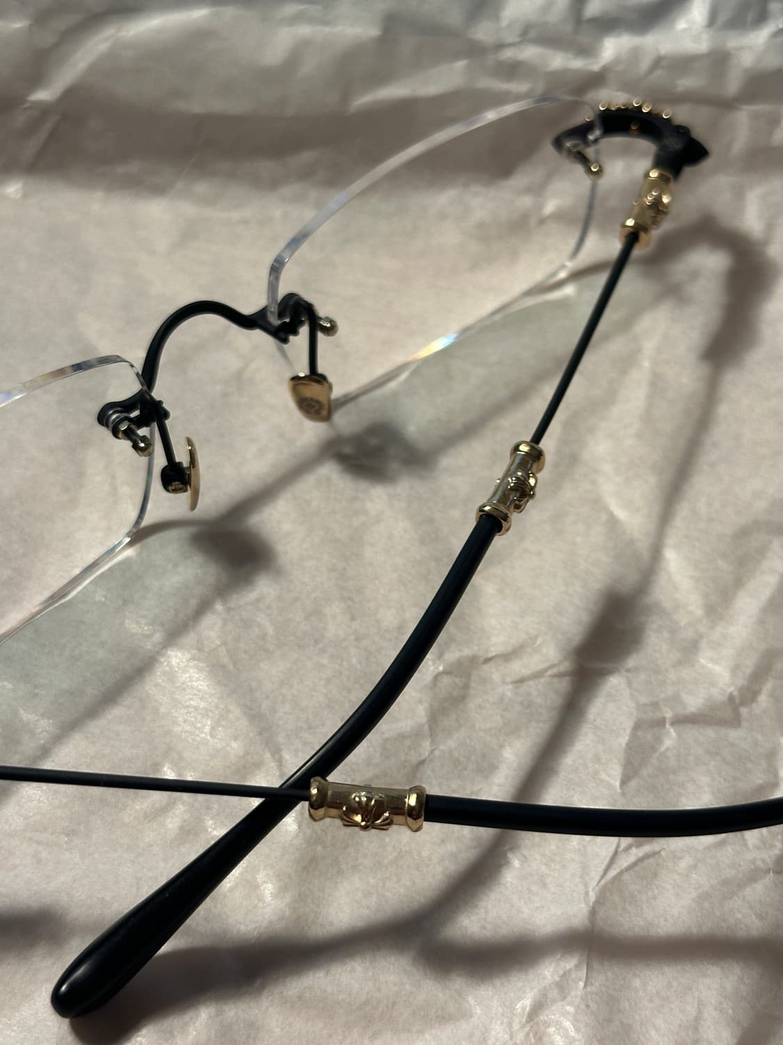 크롬하츠 안경 필스3 매트 블랙 골드 상품이미지7