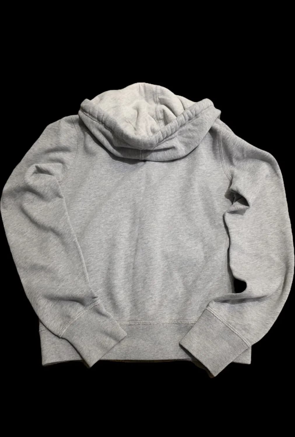 아베크롬비 y2k 딱붙핏 약기모 그레이 자수 후드집업 상품이미지2