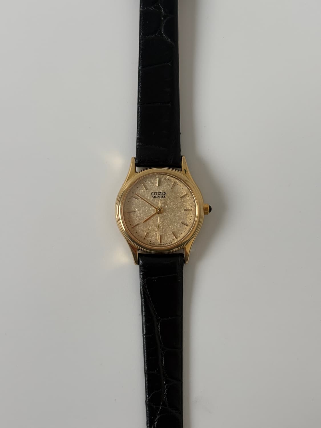 1980s Gold Texture Dial Ladies Quartz 상품이미지3