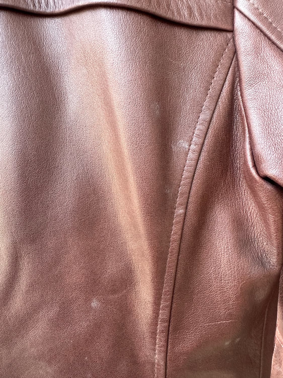 Andrew Marc 레더 자켓 브릭색 상품이미지7