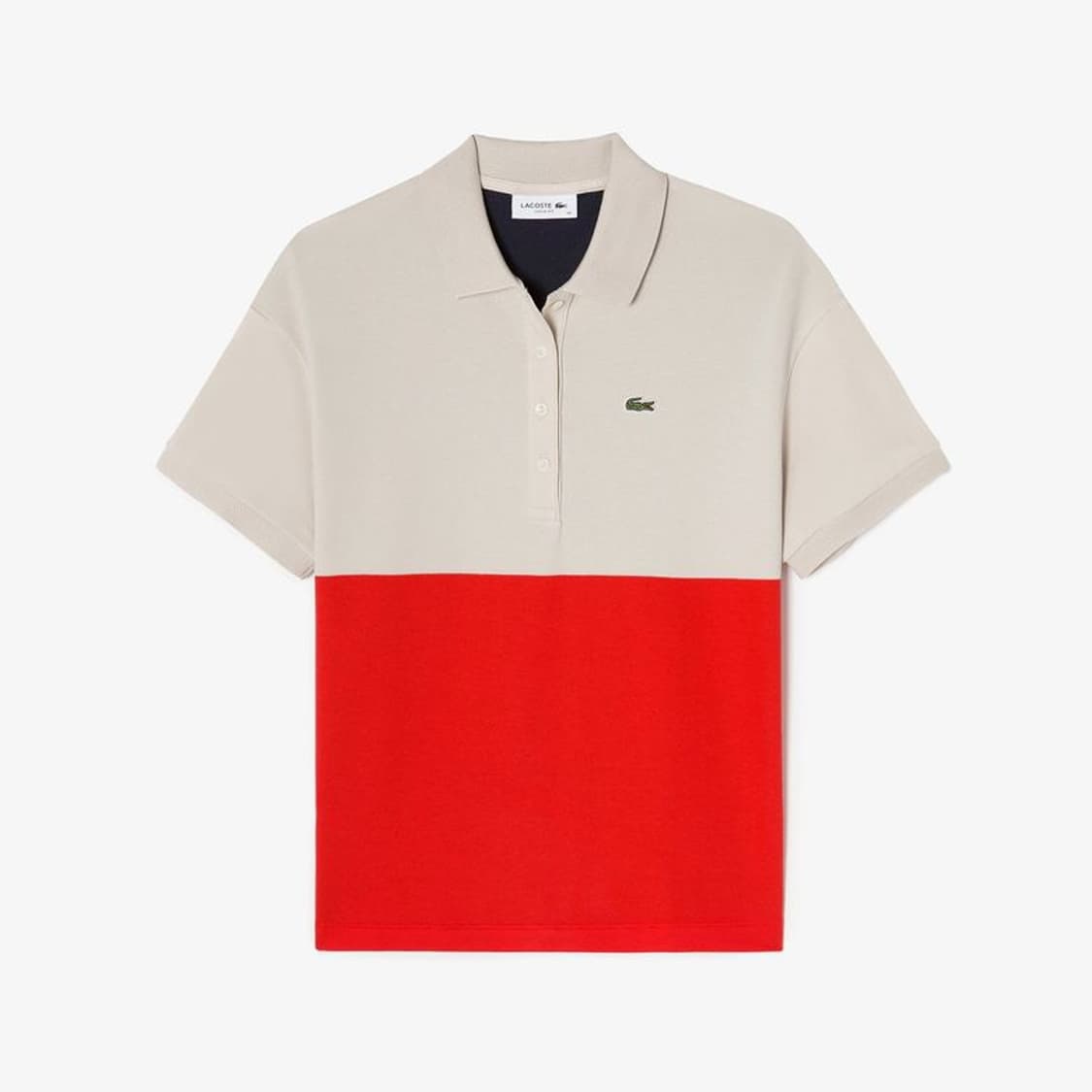 S 라코스테 레귤러핏 여성 컬러블록 PK 폴로 반팔 카라티 상품이미지1