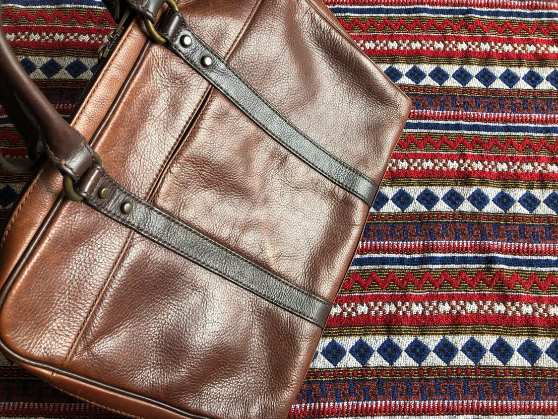 파슬 브라운 레더 브리프케이스 상품이미지6