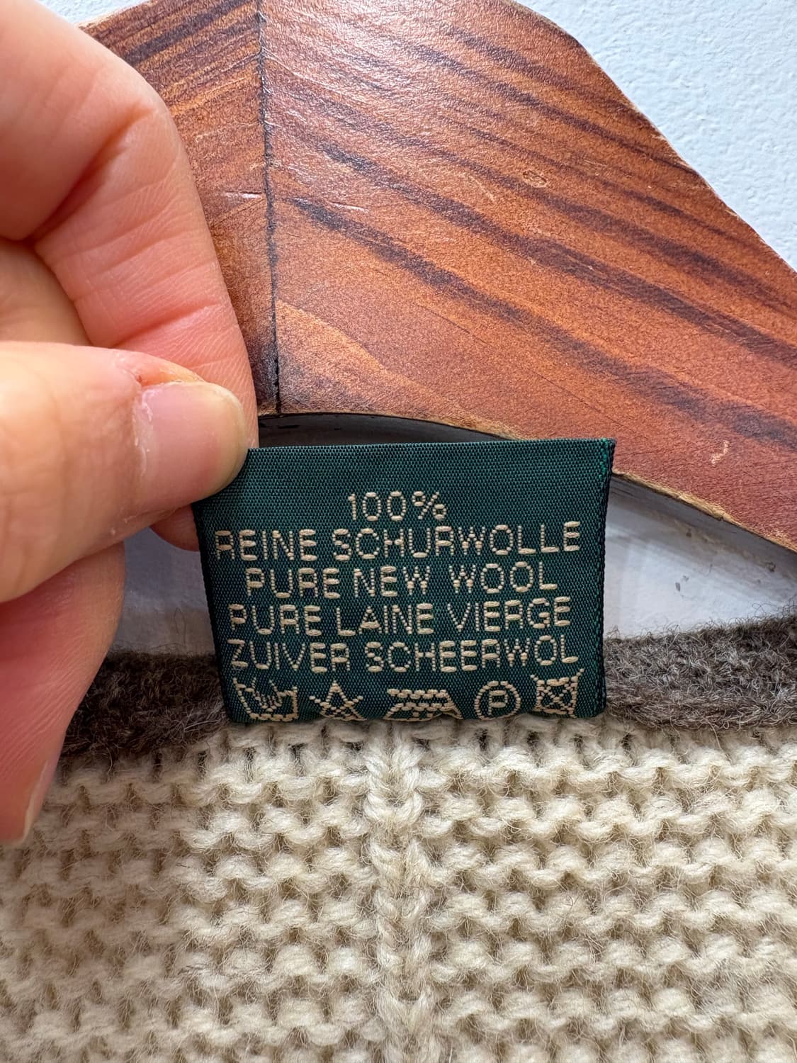 아이보리 울 베스트 상품이미지5