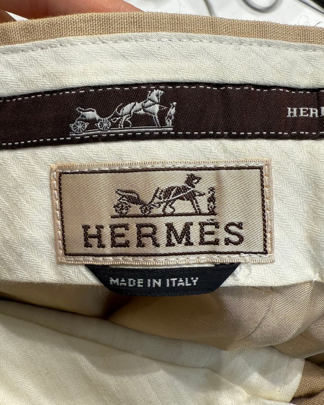 에르메스 베이지 린넨 슬랙스 팬츠  상품이미지8