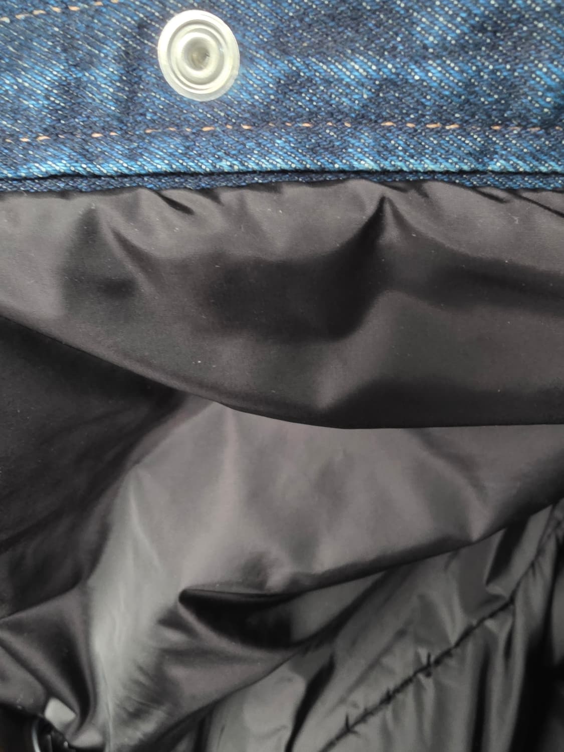 새상품급 실착1회 프라다 데님 셔츠 자켓 XL 100-105사이즈 오버핏 상품이미지7