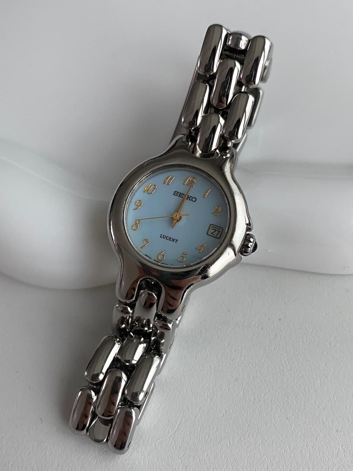 Seiko 세이코 Lucent 루센트 데이트 라이트블루 쿼츠 상품이미지2