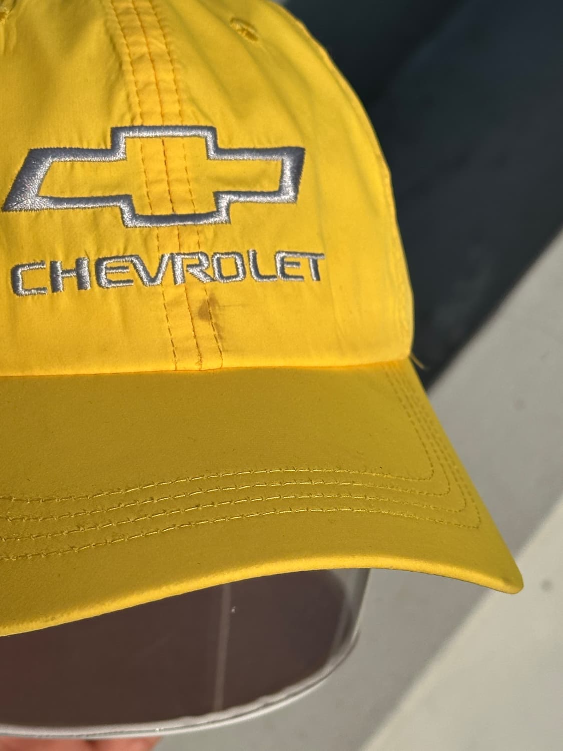 [F] 빈티지 쉐보레 로고 옐로우 볼캡 모자 상품이미지5