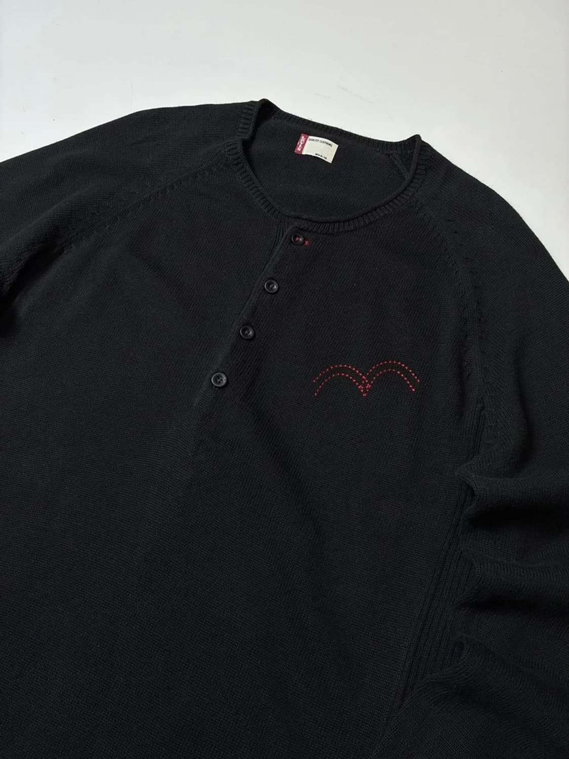 리바이스 00's 블랙 헨리넥 니트 PN8767 상품이미지3