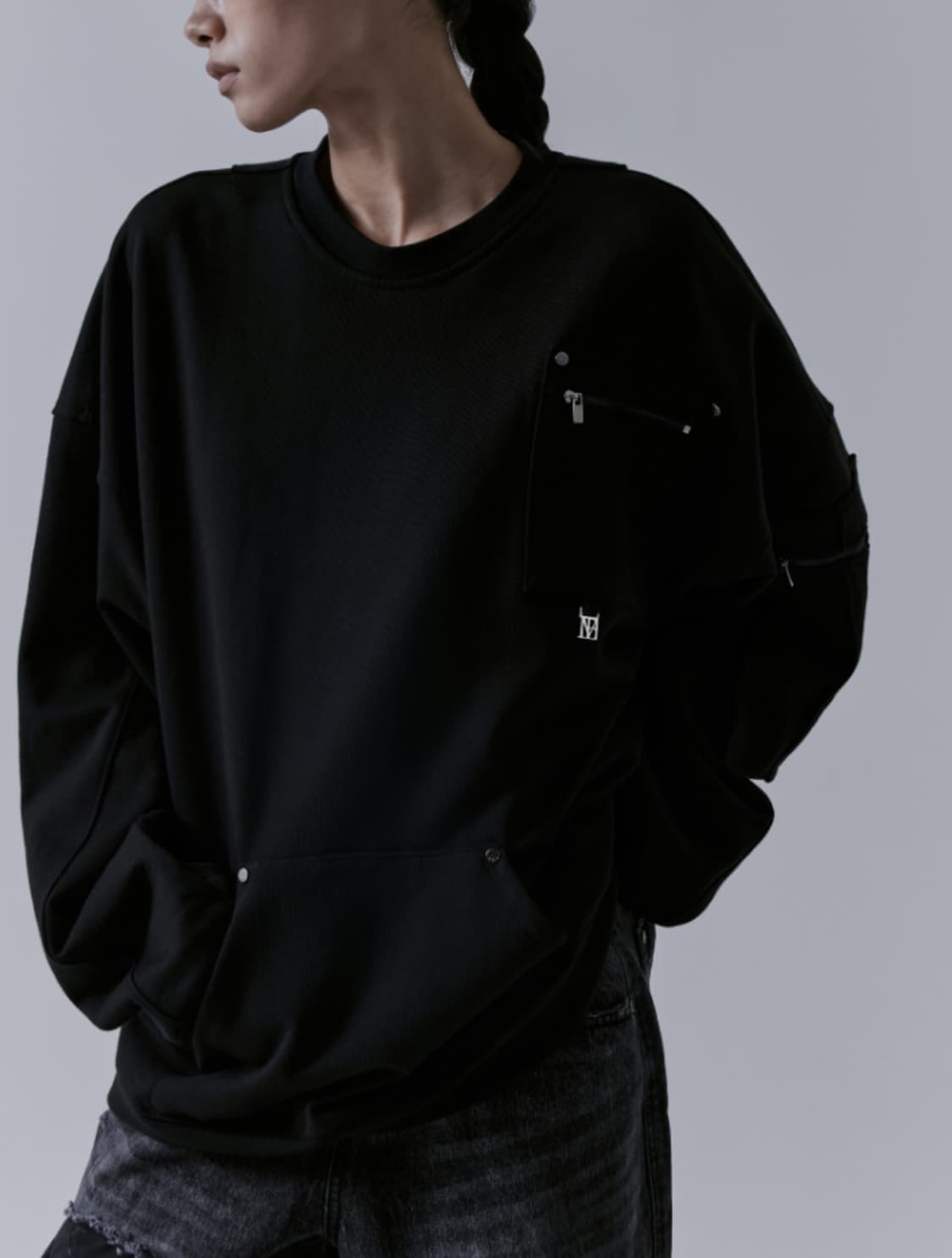 트리밍버드 멀티포켓 맨투맨 상품이미지2