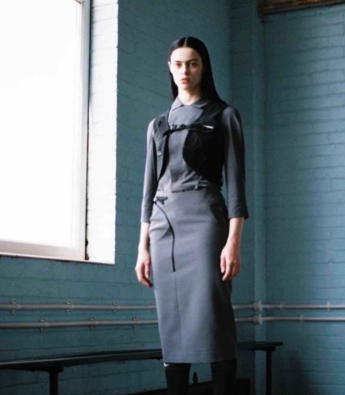 혜인서 펜슬 스커트 블랙 0 상품이미지2