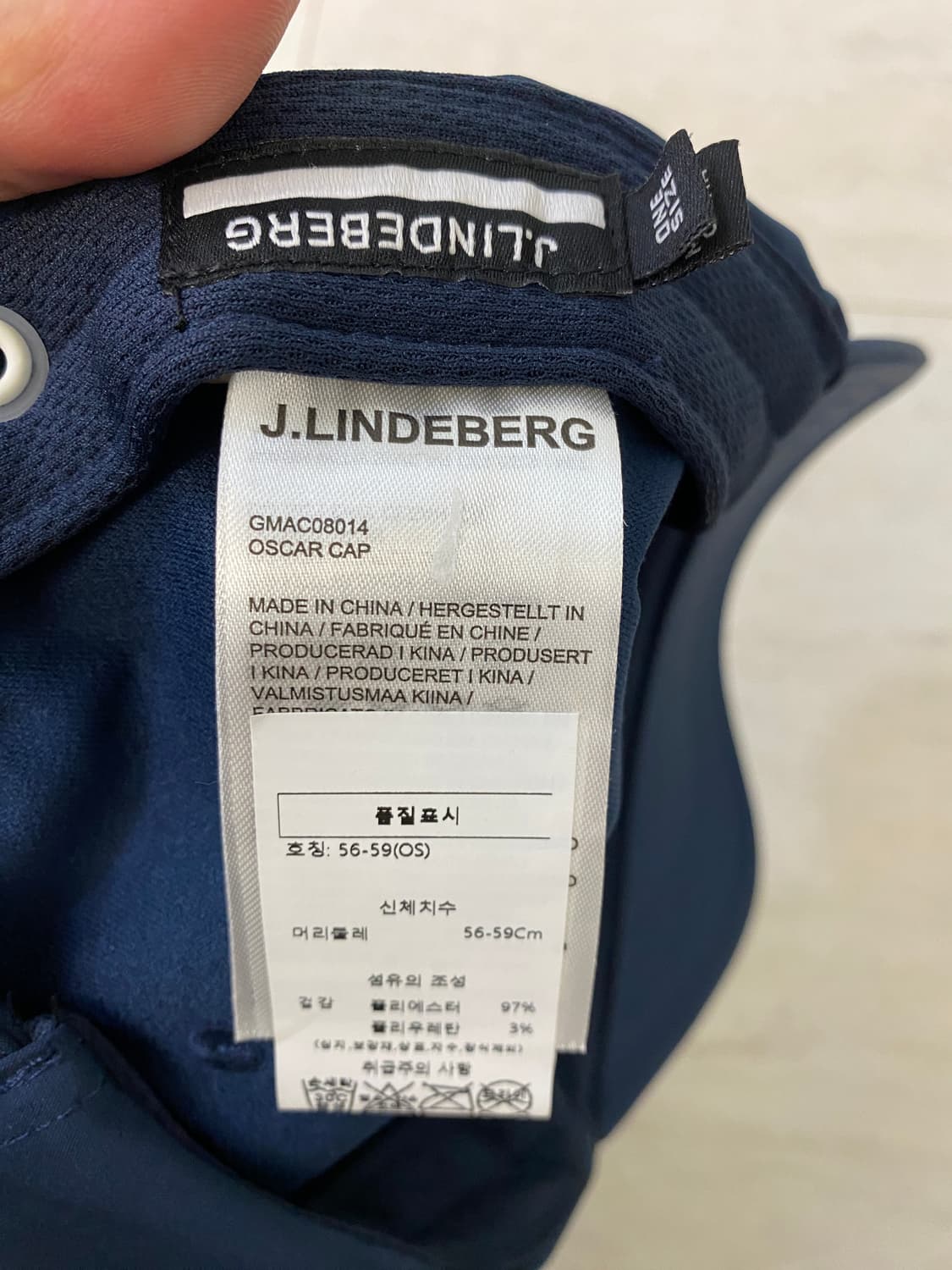 제이린드버그 네이비 볼캡 모자 상품이미지3