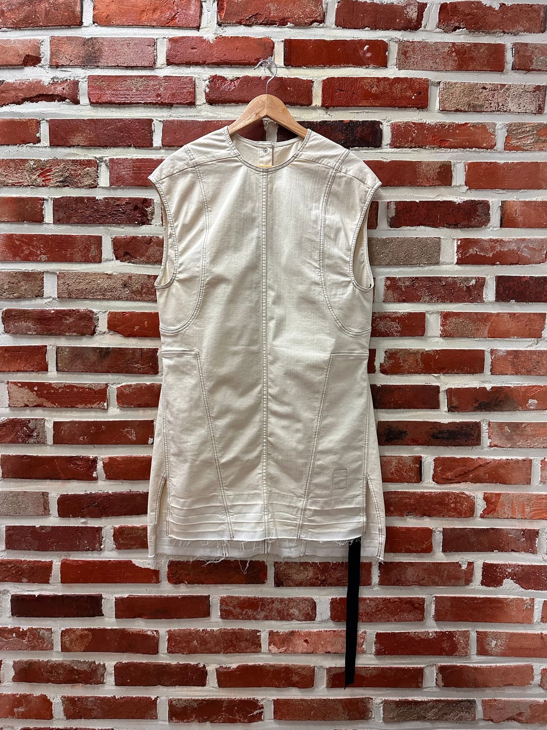 (S)릭오웬스 다크쉐도우 22SS 슬리브리스 미니 드레스 상품이미지2