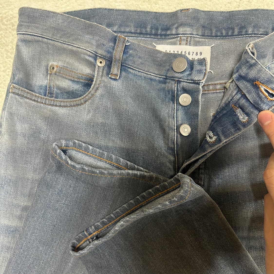 Maison margiela 16aw mid blue denim 상품이미지7
