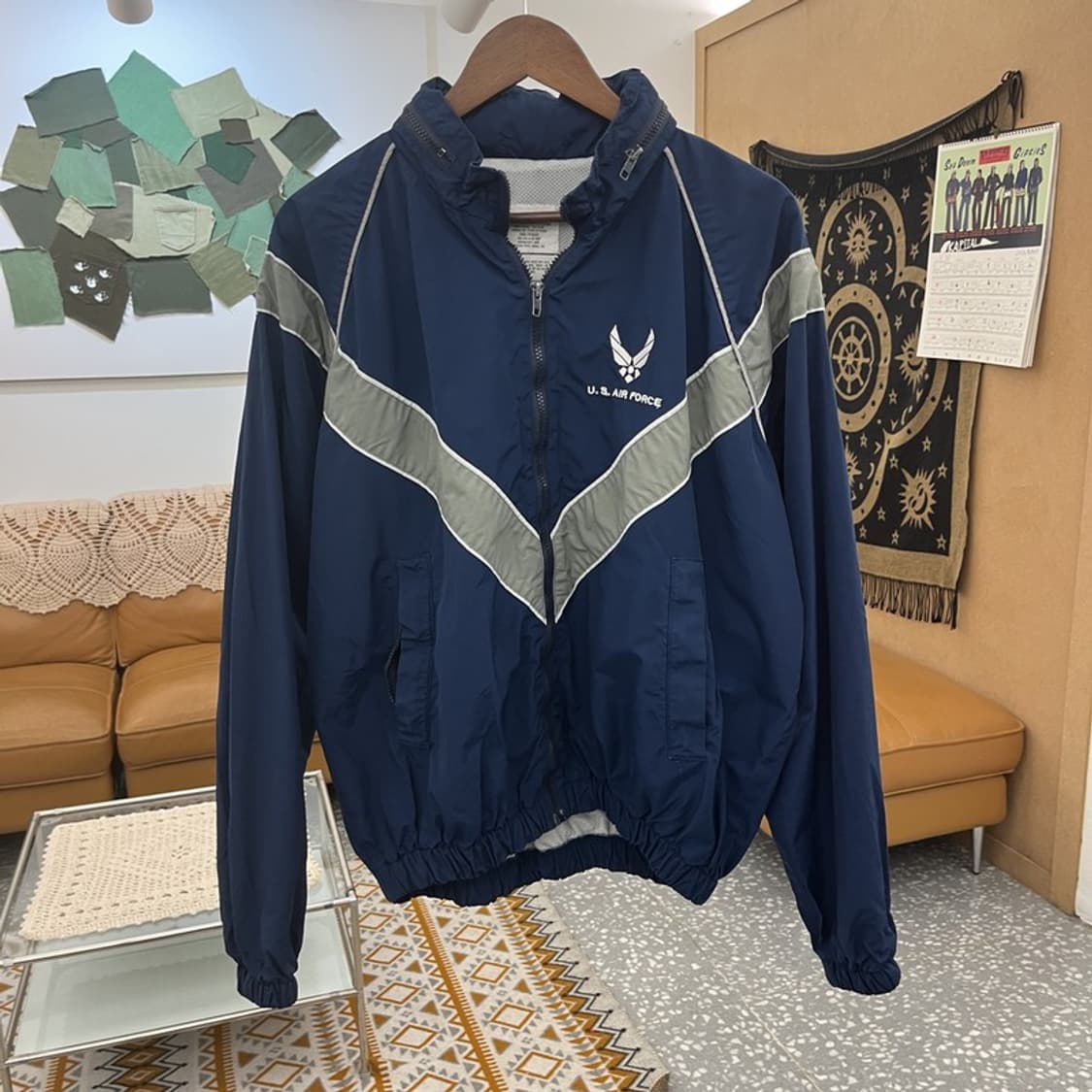 미공군 IPFU 에어포스 레트로 바람막이 자켓 L C10930 상품이미지3