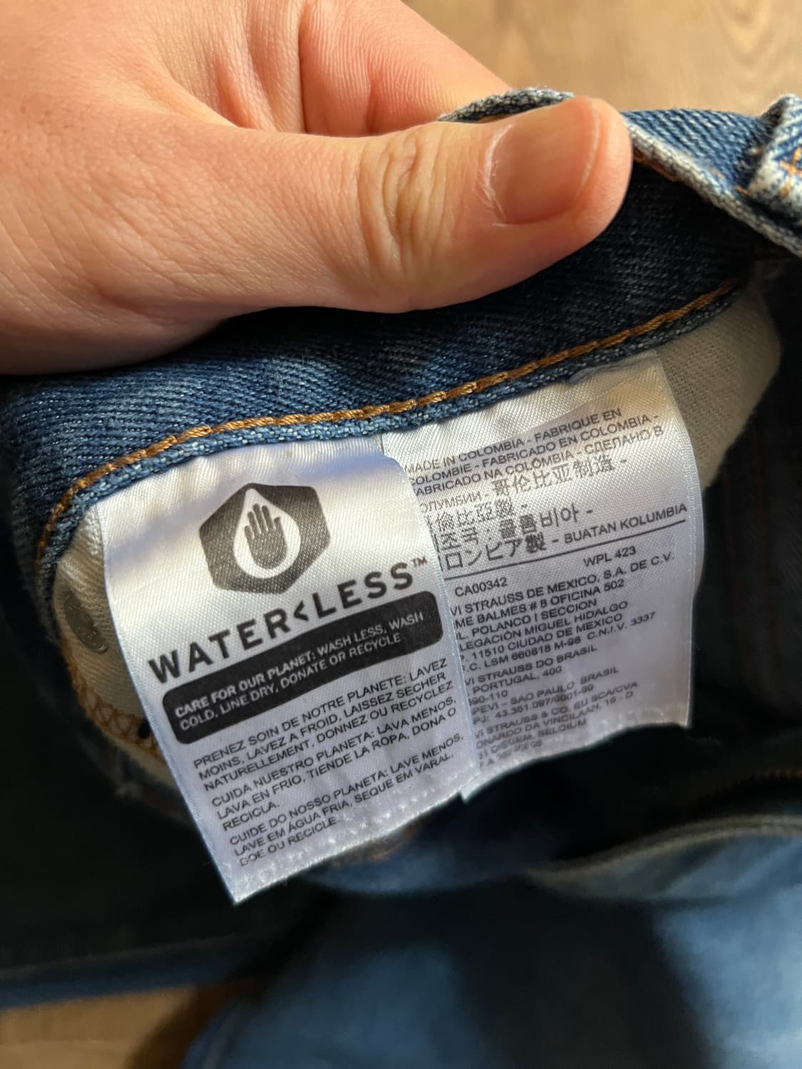 [32]리바이스 517 플레어핏 빈티지 워싱 스트레치 데님 팬츠 L163 상품이미지8