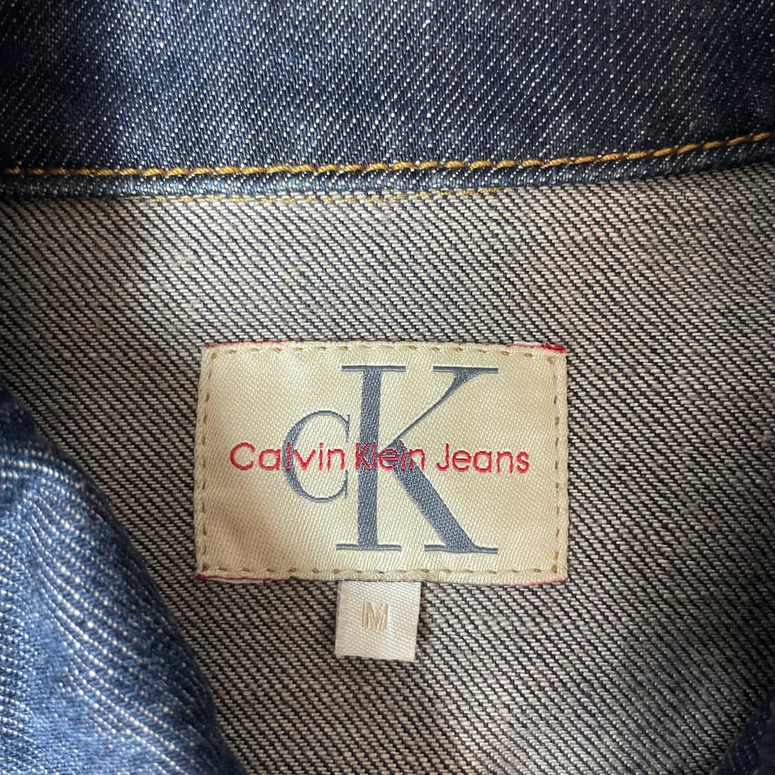 CK 미니로고 데님 트러커 자켓 M 상품이미지4