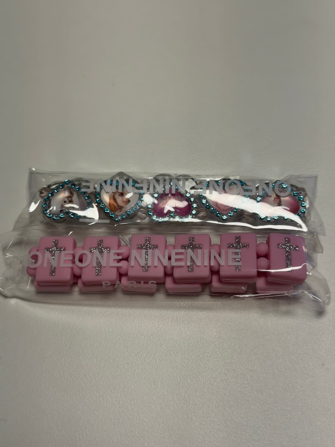 bazo 1199 핑크 크로스 & 발렌타인 에디션 팔찌 상품이미지1