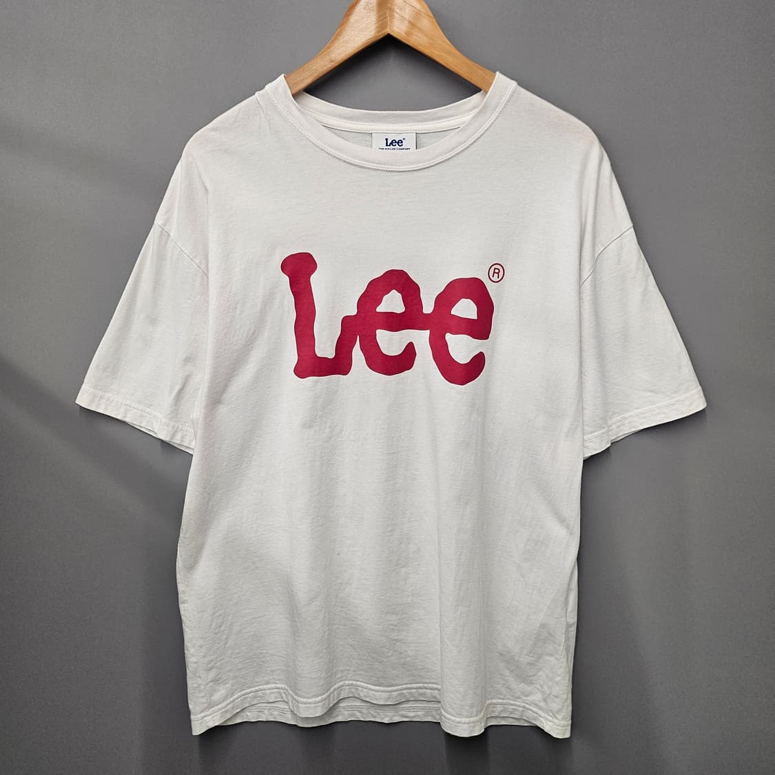 LEE 빅로고 반팔티 레드 상품이미지1