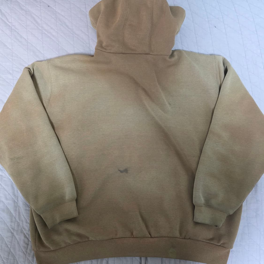 [2XL] 빈티지 칼하트 더블페이스 트래쉬드 썬페이드 써멀 후드집업 상품이미지8