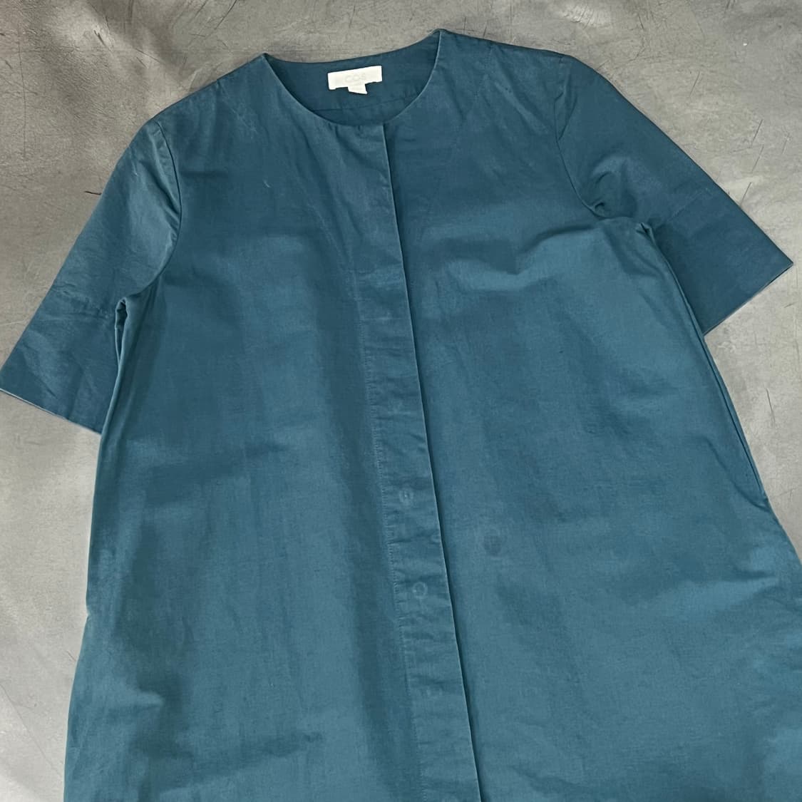  코스 히든버튼 하프 셔츠 원피스 y15941 상품이미지3