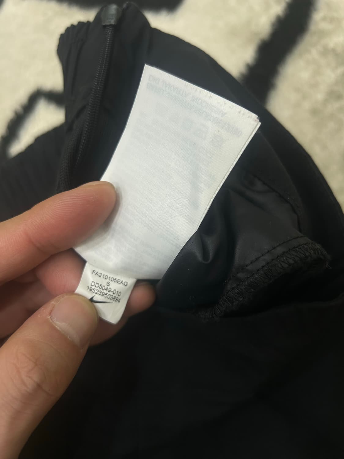 [S]나이키 스우시 하이웨스트 우븐 조거 팬츠/블랙 상품이미지7