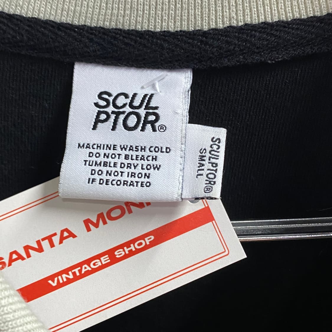 스컬프터 자수 빅로고 벨벳 카라 맨투맨 B3089 상품이미지4